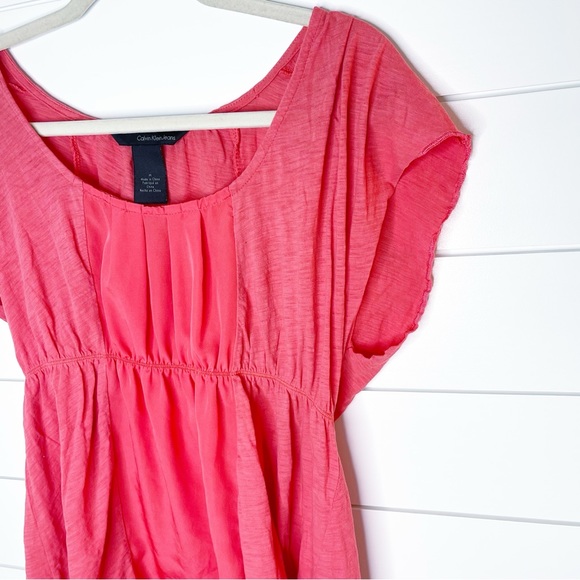 Calvin Klein Coral fit and flare Blouse - Picture 3 of 8